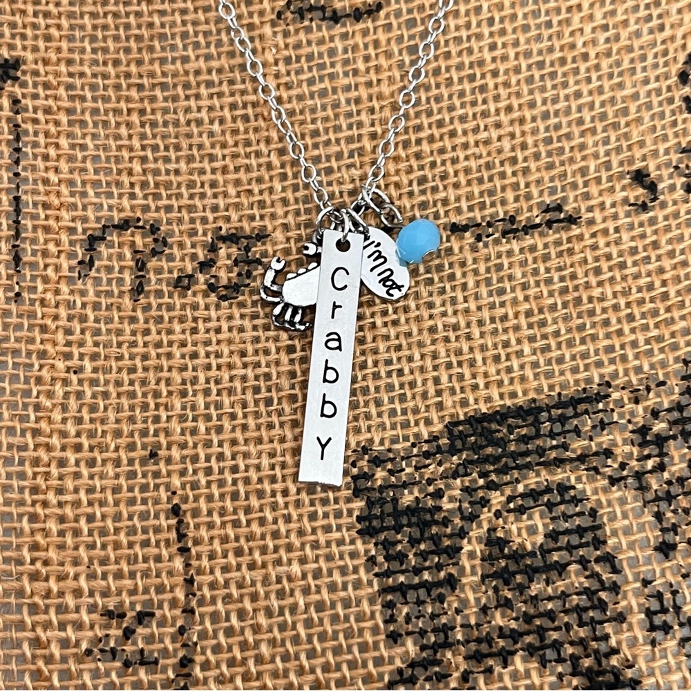 Silver Necklace with 'Crabby' Pendant